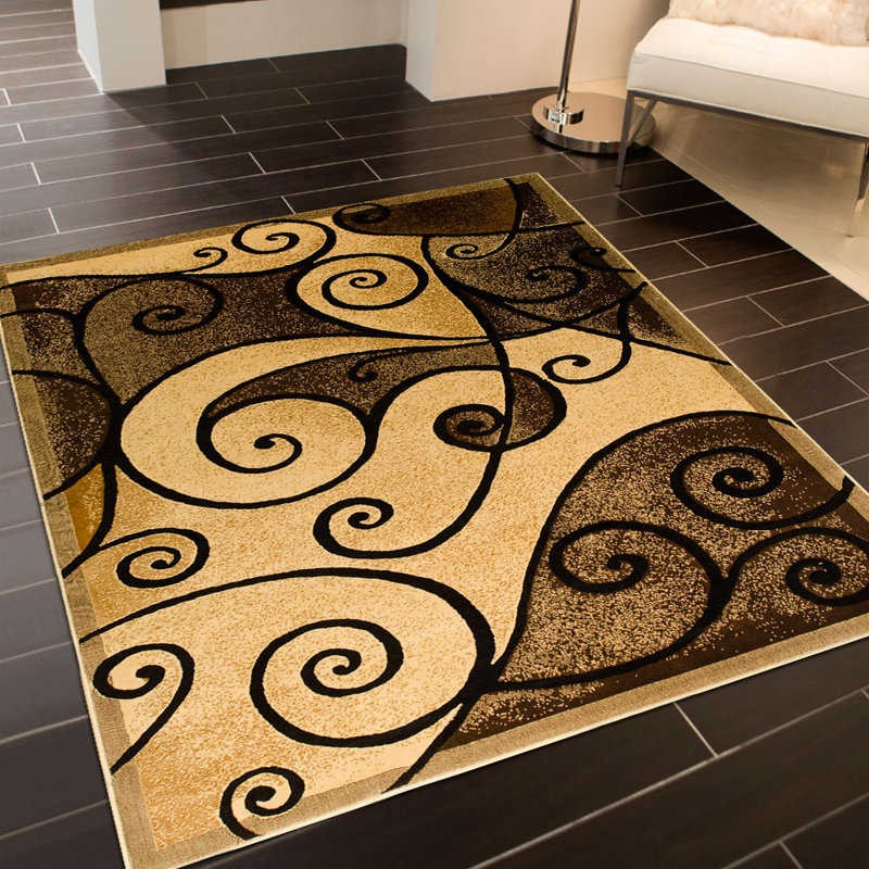 Abstract Indoor Rug, 5'2" x 7'2"