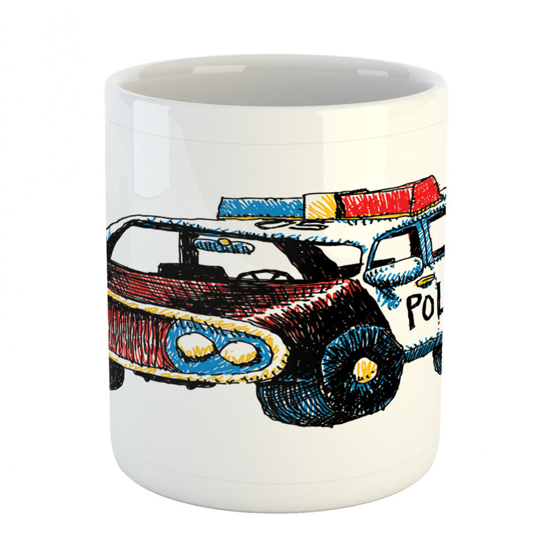 Grande tasse à café policière