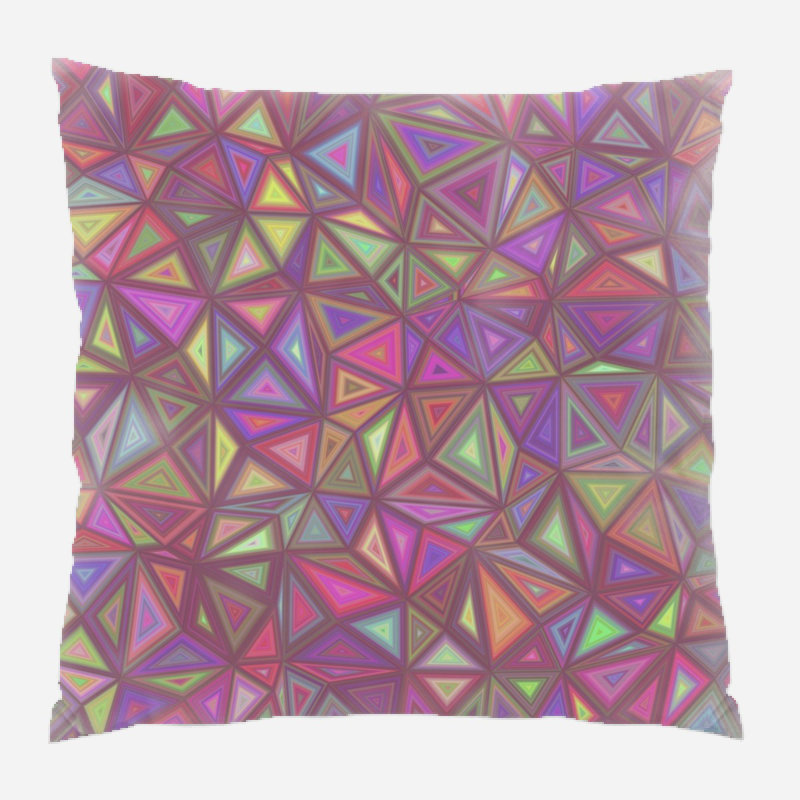 Coussin décoratif triangulaire