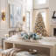 Holiday Centerpiece with Thistle, Ornaments and Starfish