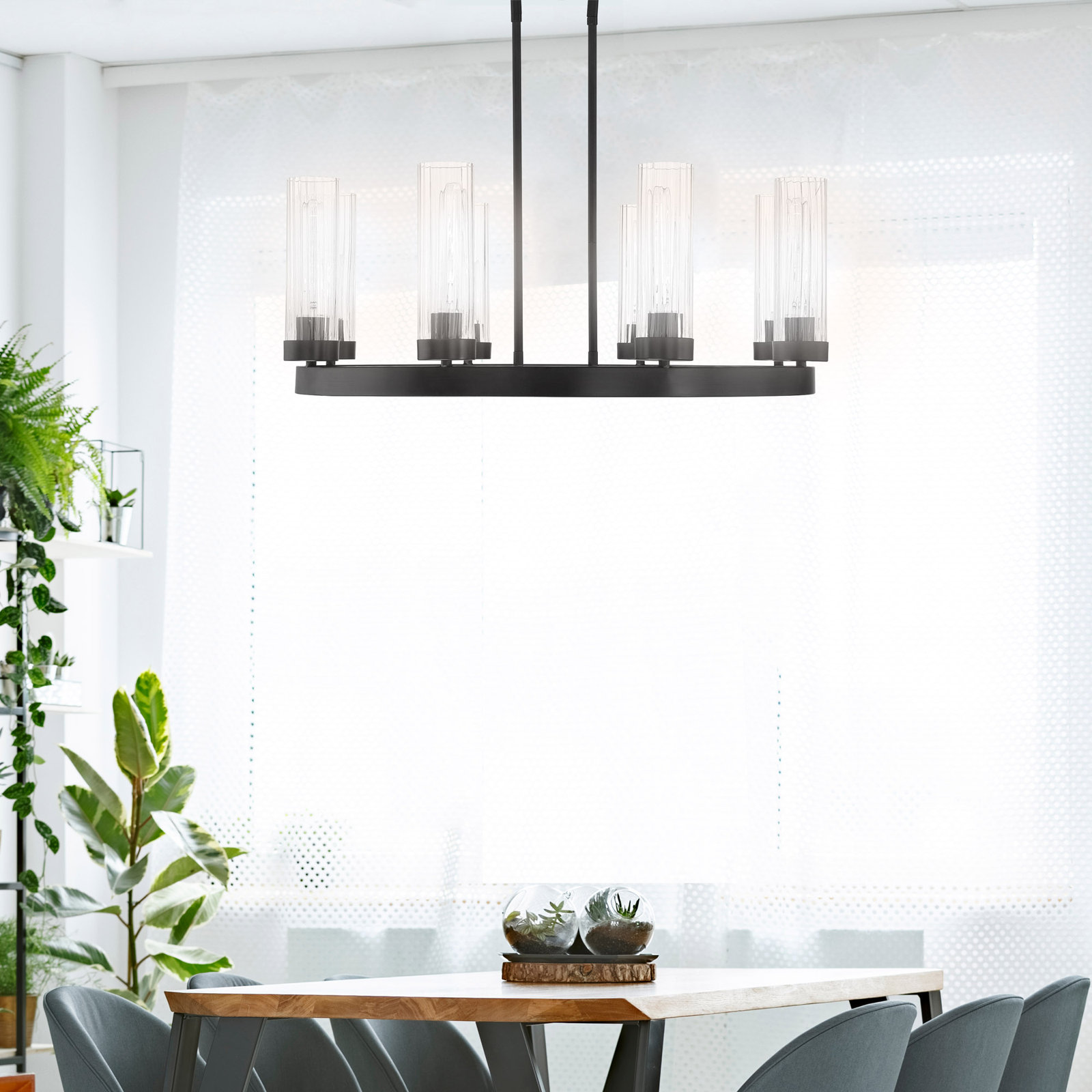 Dominique 8 - Light Dimmable Chandelier