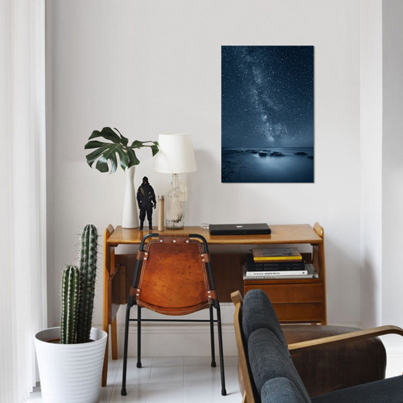 «Night Sky», reproduction d'impression sur toile, H 18 po x l 12 po x P 1,5 po, Toile tendue, Pas de tapis