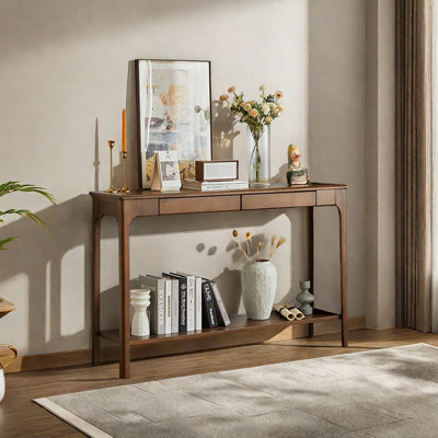 Modern Minimalist Solid Wood Console Table by interanest