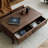Black walnut solid wood end table