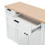 Buffet de rangement multifonctionnel, table de salle à manger extensible, tablettes réglables, support coulissant à 3 niveaux, rangement pour îlot de cuisine pour la cuisine, la salle à manger, le salon-1273997321