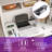Computer Desk with Hutch and Outlet