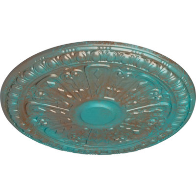 Médaillon de plafond 18 "de diamètre extérieur x P 1 1/4" (convient aux auvents jusqu'à 5 3/8 ")