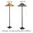 Akshara 65'' Antique Bronze Task Floor Lamp Set