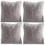 Ensemble de 4 housses de coussin en fausse fourrure II-63064323-63064332