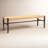 Piper Solid Wood Bench with Woven Rope Seat-2089061160-2080403014