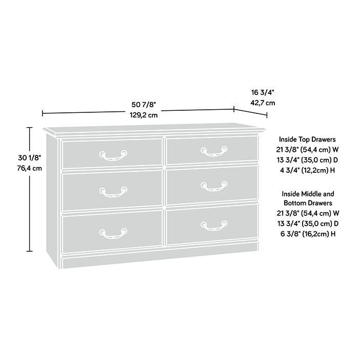 Commode 6 tiroirs Gainor