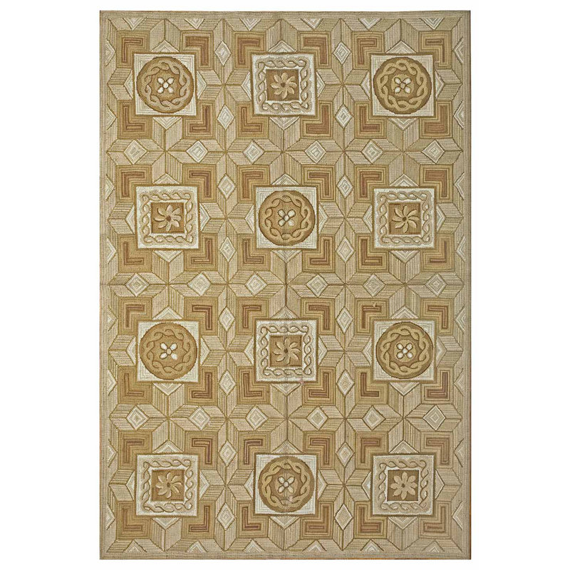Flatweave Wool Geometric Indoor Rug