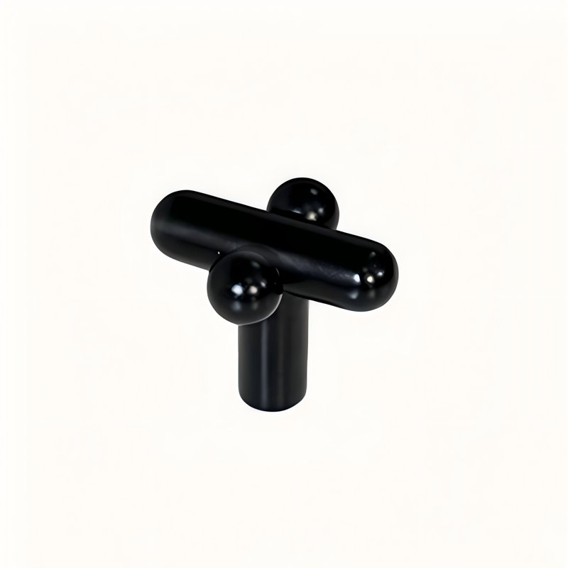 1-1/5" Length Bar Knob, Matte Black