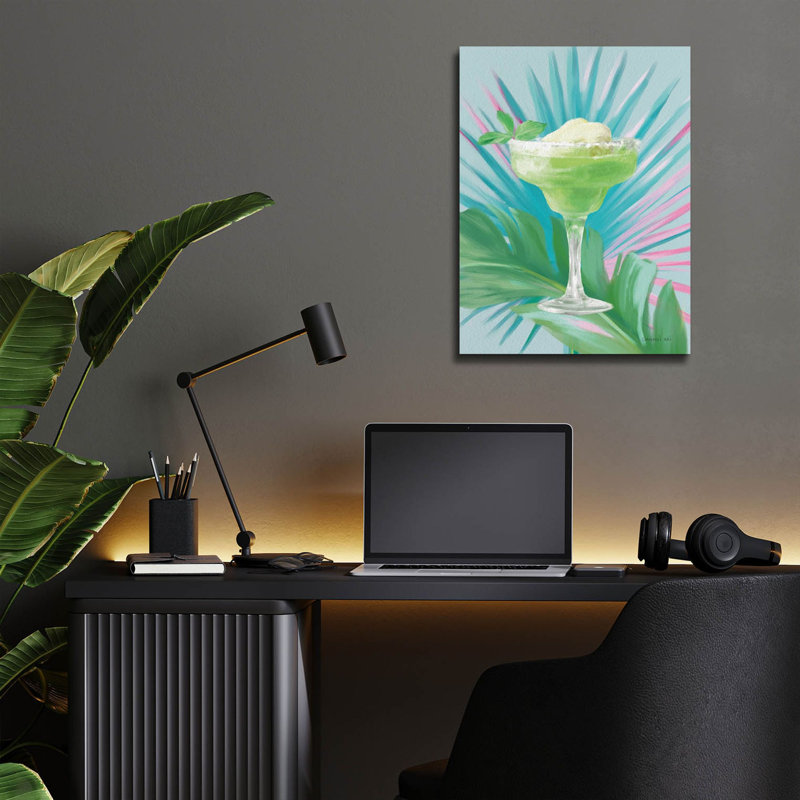 «Tropical Cocktail 3» par Danhui Nai, art mural en verre acrylique, H 16 po x l 12 po x P 0,13 po