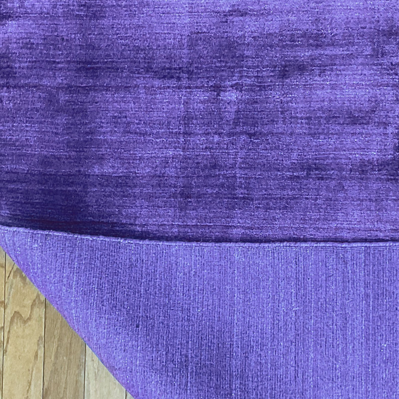 Tapis en soie noué à la main, Tapis de couloir 2 pi 6 po x 10 pi