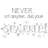 Text & Numbers Non-Wall Damaging Wall Decal