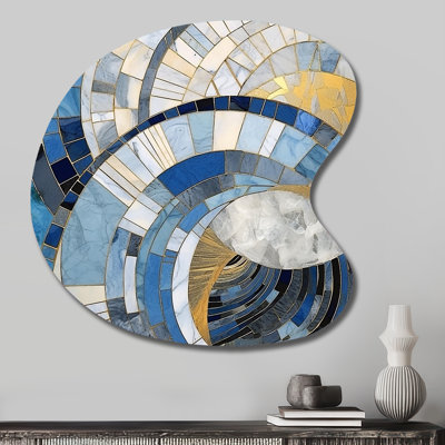Gregorio - formes abstraites, décoration murale en métal, reproduction d'art asymétrique moderne