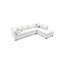 Canapé modulaire Malone (sans repose-pieds), blanc-824835905