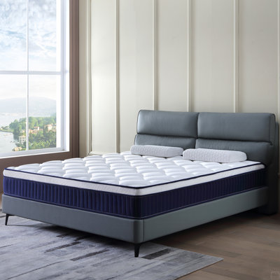 10 Inch Plush Memory Foam Pocket Spring Hybrid Mattress In A Box With Certipur-US Certified Memory Foam