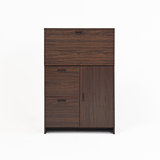 Multifunctional Desk Cabinet With Fold - Up Desktop And Ample Storage