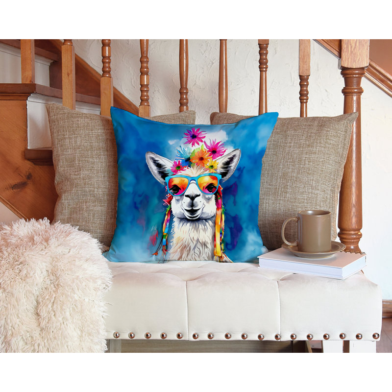 Coussin Hippie, H 14 po x l 14 po