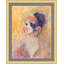 Pink Bandana' Framed Print on Glass