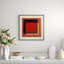 Overlapping Color 3' Framed Graphic Art Print on Glass