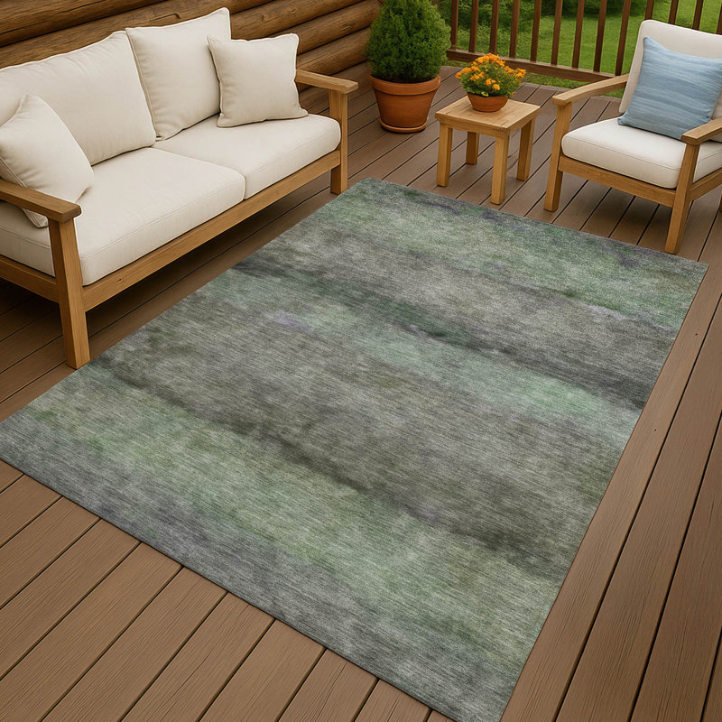 Machine Washable Indoor/Outdoor Chantille ACN2311 Stripes Rug, Rectangle 2'6" x 3'10"