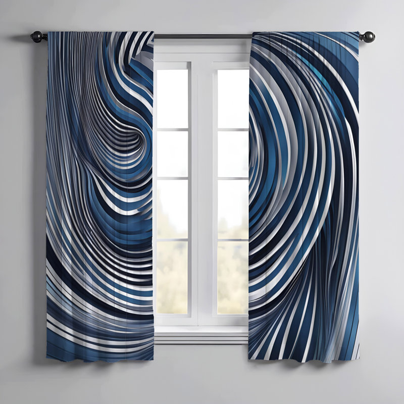 Zoha Semi Sheer Curtain, 56" W x 78" L