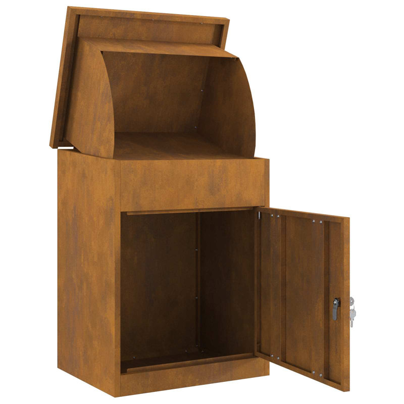 Boîte de dépôt vidaXL rouillée 47,5 x 38 x 59 cm