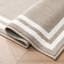 Debbie Machine Woven Synthetic Area Rug in Brown/White-1249789752