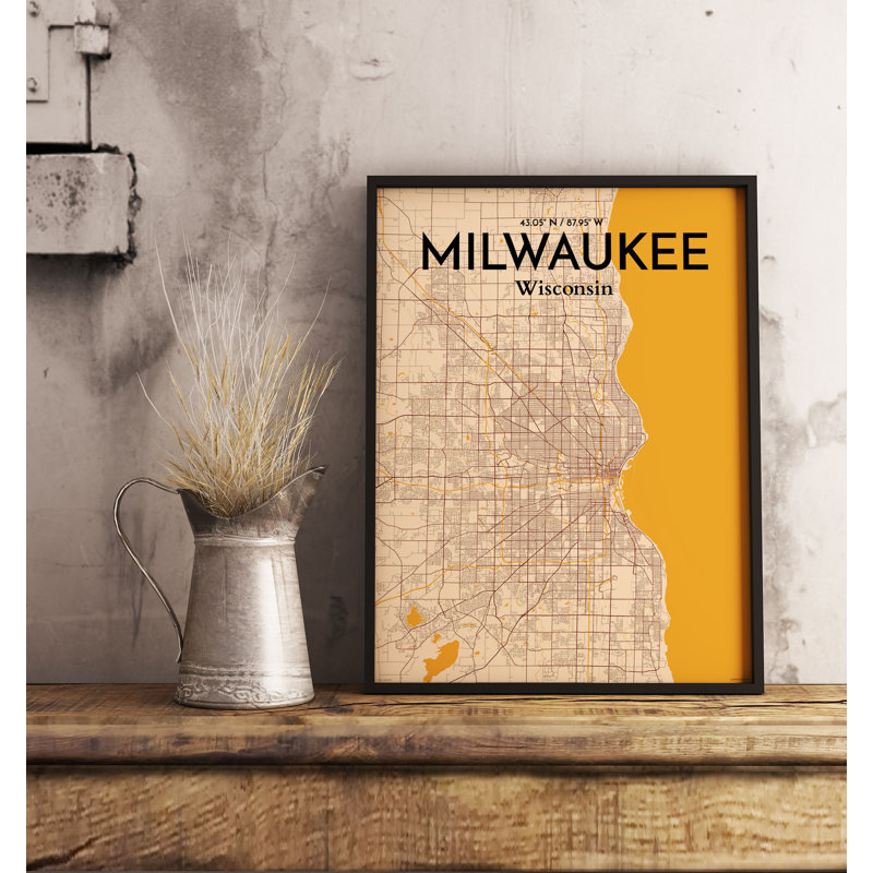 Milwaukee - No Frame Print, 43.2 cm H x 27.9 cm W x 0.1cm D
