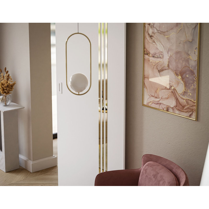 Deanna Sliding Door, White