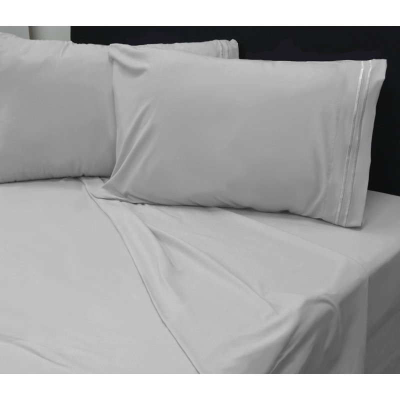 Bamboo Softness Microfiber Sheet Set, Double, White
