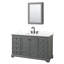 Ensemble de meuble-lavabo simple autoportant 48 po avec plateau en quartz Deborah-98119416-98119421-98119425
