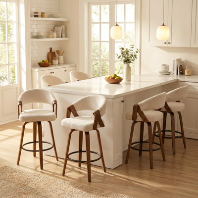 Providence Upholstered Swivel Counter Stool