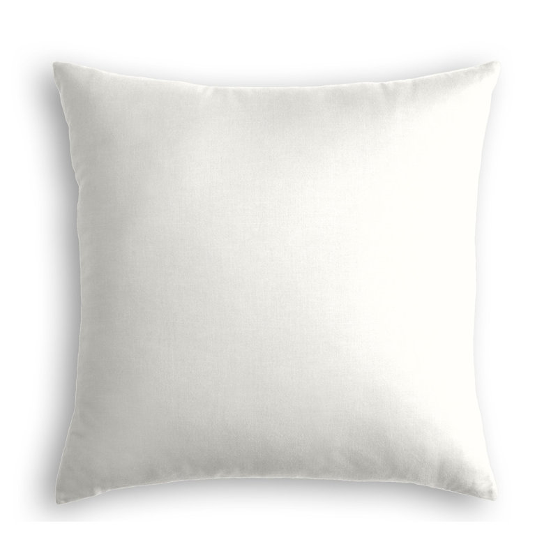 Housse de coussin carrée, 24 po x 24 po, Crème, Duvet