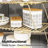 Rustproof Foldable Gold Metal Wire Kitchen Cabinet Storage Rack