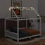  House Bed With Guardrail And LED-336221451