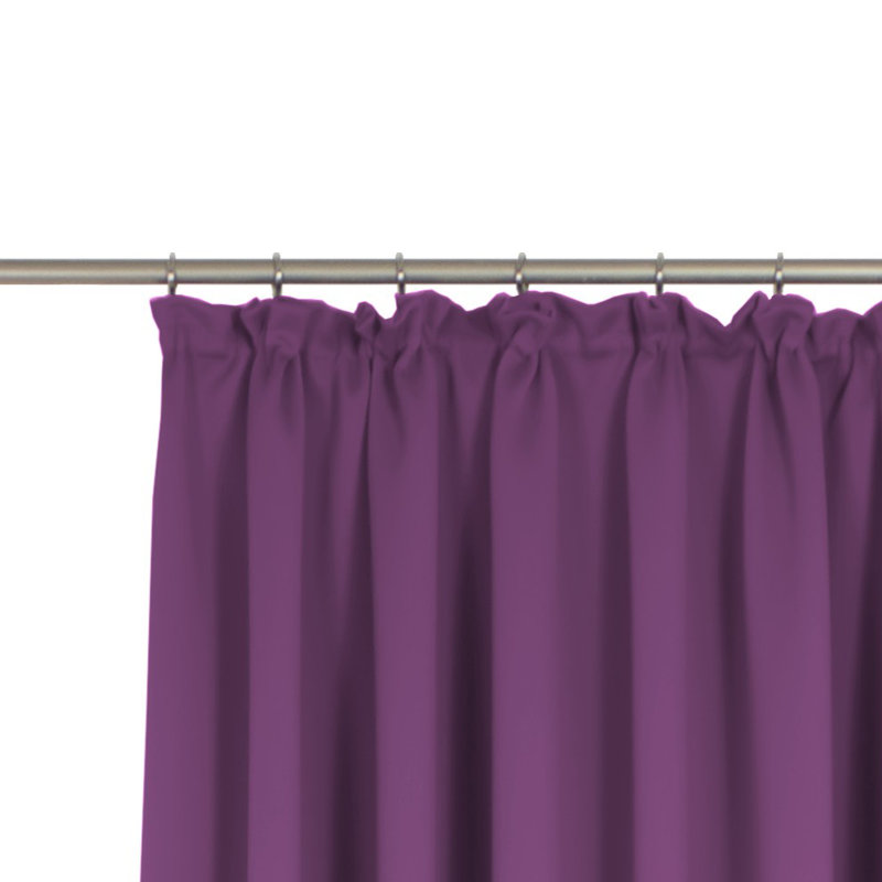 Marybel Room Darkening Single Curtain Panel, 130cm wide x 335cm high, Berry