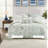 Premium 5 Piece Bedding Sets, Soft Microfiber Floral Ruffle for Home