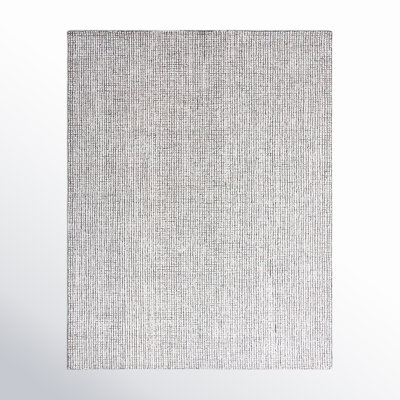 Rowe Ivory Black Hand-Tufted Checkered Rug