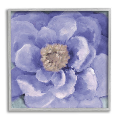Gros plan sur une fleur anémone mauve par Lanie Loreth - Peinture