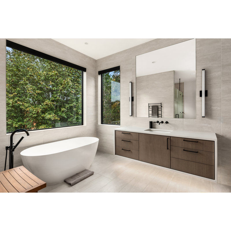 Barre de salle de bain à 1 lumière DEL à intensité variable Sydni