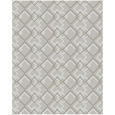 Geometric Hand-Knotted Wool Beige/Gray Area Rug