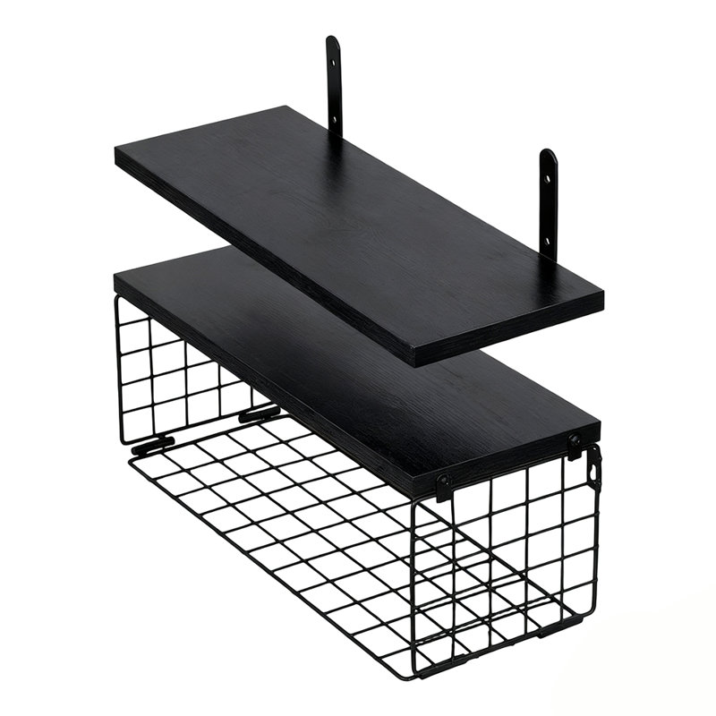 3 Piece Wood Bracket Shelf