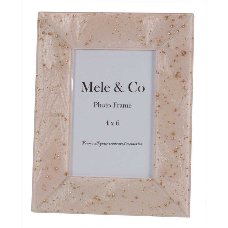 Pink Glass Picture Frame