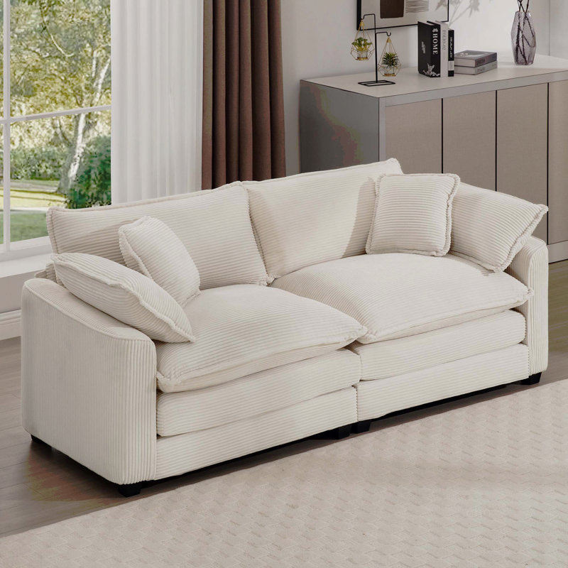 Modern 2, Velours côtelé beige clair
