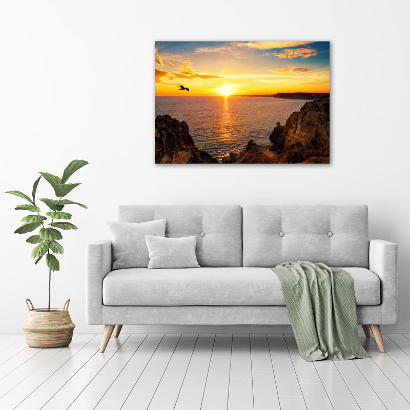Sunset Sea - Wrapped Canvas Print