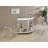 Strick White Freestanding Glass Top Home Bar Wine Cabinet, Perfect for Modern and Versatile Storage Solutions-130788270